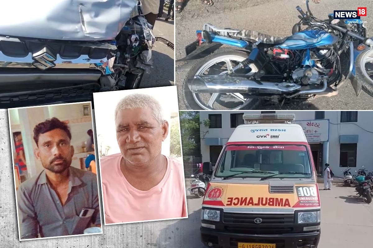  અશરફ ખાન, પાટણ : રાધનપુર પાલનપુર હાઈવે પર એક ગમખ્વાર અકસ્માત (Radhanpur Palanpur Highway accident)) ઘટના સામે આવી છે. આ રોડ અકસ્માત (Road Accident)માં બે જીવદયા પ્રેમીના મોત (Two Killed) થતા પુરા પંથકમાં ચકચાર મચી ગઈ છે. રાજ્યમાં કોરોના વાયરસ અને લોકડાઉન સમયે અકસ્માતમાં નોંધપાત્ર ઘટાડો નોંધાયો હતો, પરંતુ જેમ જેમ લોકડાઉનમાં છૂટ છાટ મળતી ગઈ તેમ તેમ રોડ અકસ્માતની ઘટનાઓ પણ ફરી વધી ગઈ છે. તેમાં પણ અકસ્માતની ઘટનાઓ સૌથી વધુ ચોમાસાના સમયમાં સામે આવે છે, કારણ કે, રોડ રસ્તાની દયનીય સ્થિતિના કારણે રોજે રોજ અકસ્માત સર્જાઈ રહ્યા છે. અને લોકોના કમોતે મોત નિપજી રહ્યા છે.
