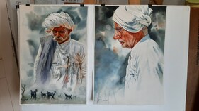 કચ્છના ચિત્રકાર દ્વારા બનાવાયેલ એક આહિર સમાજના વૃદ્ધનું ચિત્ર આંતરરાષ્ટ્રીય કક્ષાએ વિજેતા બન્યું