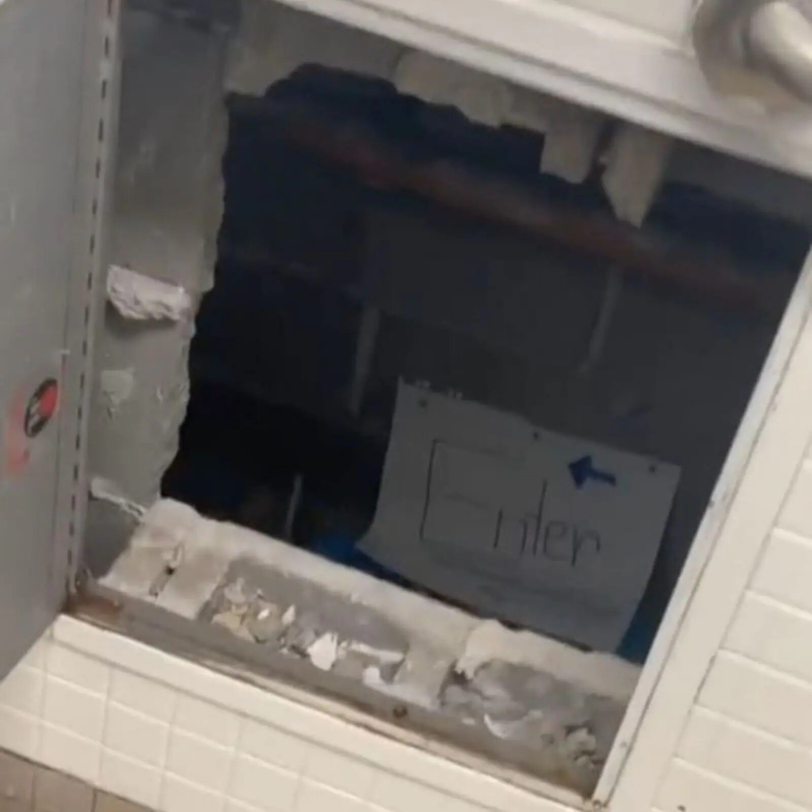 Secret room in school toilet