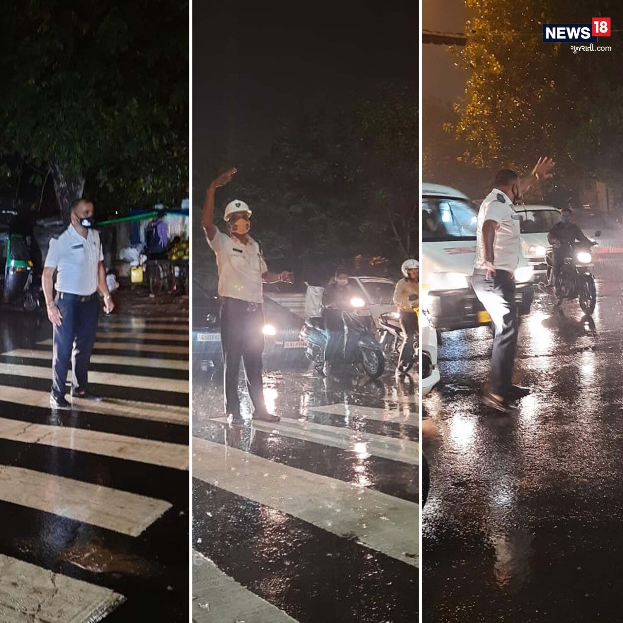 ભારે પવન વચ્ચે પોલીસ જવાનોએ તેમની ફરજ બજાવી હતી જે જોઇને ત્યાં હાજર સૌ કોઇ તેમનાં વખાણ કરી રહ્યાં છે ભારે પવન વચ્ચે પોલીસ જવાનોએ તેમની ફરજ બજાવી હતી જે જોઇને ત્યાં હાજર સૌ કોઇ તેમનાં વખાણ કરી રહ્યાં છે