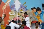 સુરત મહાનગર પાલિકાએ શૌચાલયમાં ભગવાન ગણપતિનું ચિત્ર બનાવાતા હોબાળો