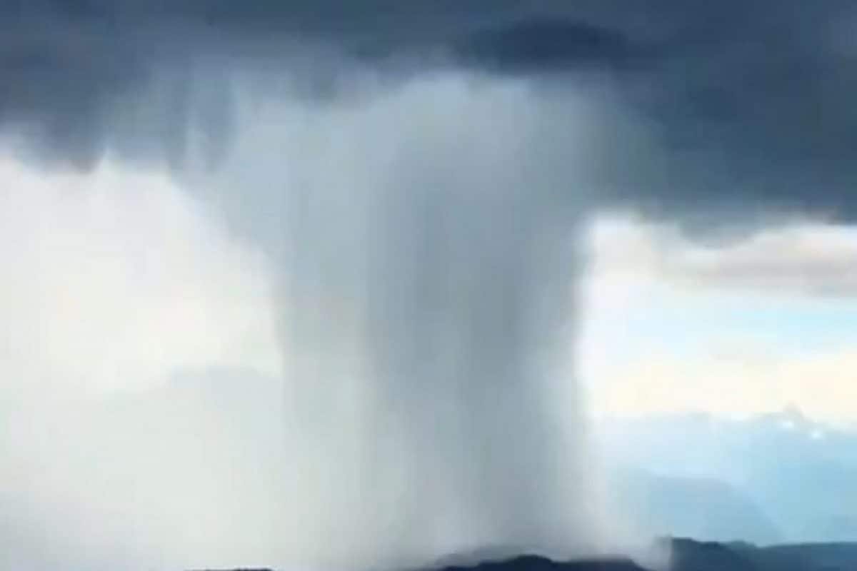 VIDEO: પહાડો પરથી પસાર થતા વાદળોએ વરસાવવાનું શરૂ કર્યું 'સુનામી'! જુઓ ભયંકર દૃશ્યો