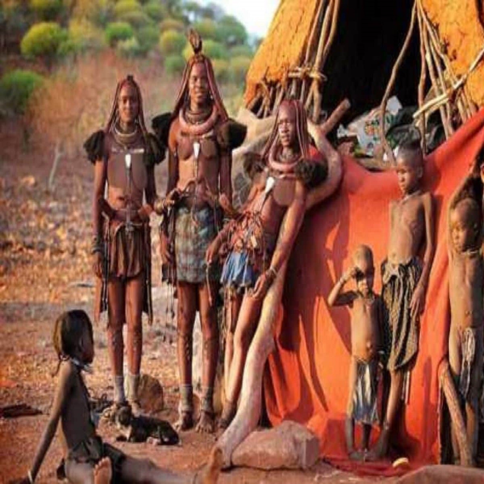 viral himba tribe namibia in africa women bath once in life on her marriage