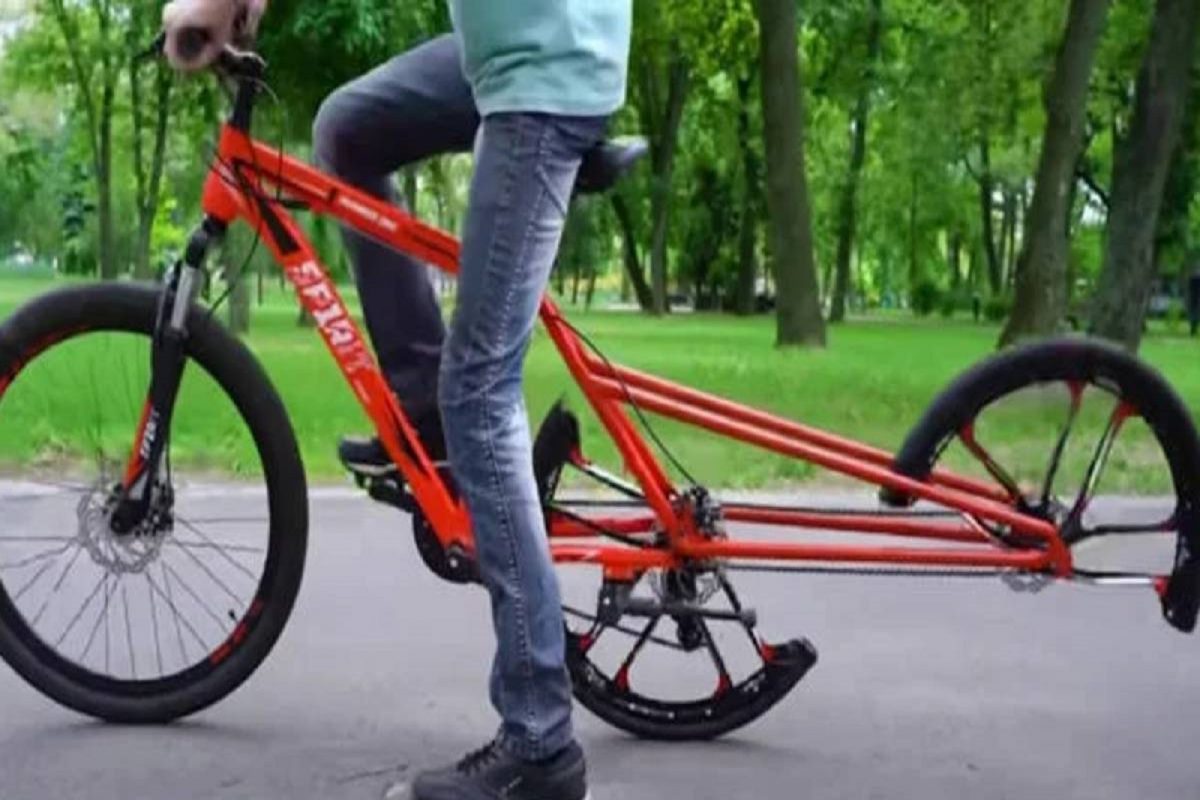 Half Wheel Bicycle: શું તમે ક્યારેય અડધા પૈડાવાળી સાયકલ જોઈ છે? જુઓ એન્જિનિયરનો ગજબ આવિષ્કાર