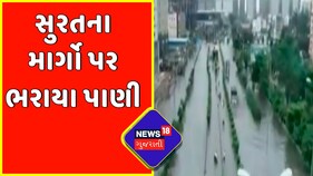 Surat: નેશનલ હાઇવેથી સુરત આવતા રોડ પર ભરાયા પાણી | National Highway