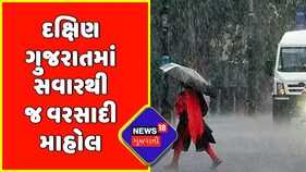 દક્ષિણ ગુજરાતમાં સવારથી જ વરસાદી માહોલ | Rainy Weather In South Gujarat