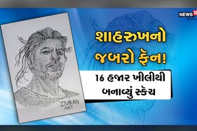 પઠાણના વિરોધ વચ્ચે 16000 ખીલીથી ચાહકે શાહરુખનું બનાવ્યું સ્કૅચ,આપ્યો પ્રેરણાદાયી સંદેશ