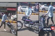 રાજકોટ: યુવાનો જાહેરમાં કરી રહ્યા છે જોખમી બાઇક સ્ટંટ, જુઓ વાયરલ વીડિયો