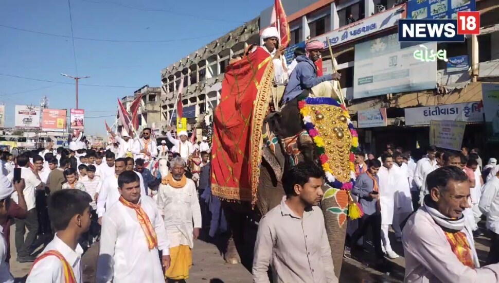 Deesa: મા અર્બુદાની હાથીની અંબાળીએ નિકળી ભવ્ય શોભાયાત્રા, 1 લાખ ભક્તો જોડાયા