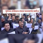 રાહુલ ગાંધી મુદ્દે ગુજરાત કોંગ્રેસે વિધાનસભામાં કર્યું વિરોધ પ્રદર્શન, ધારાસભ્યો સસ્પેન્ડ