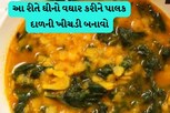 ઢાબા સ્ટાઇલમાં ઘરે બનાવો ટેસ્ટી પાલક દાળની ખીચડી