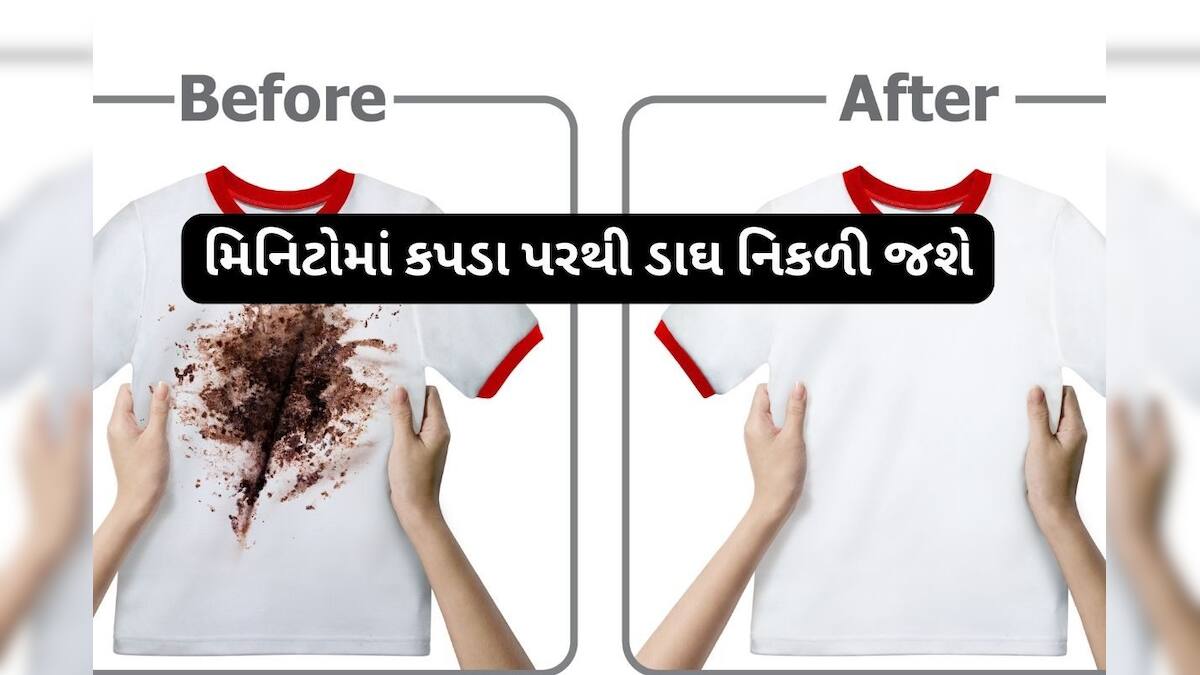 Follow these tips and remove stubborn on clothes આ ટિપ્સથી મિનિટોમાં