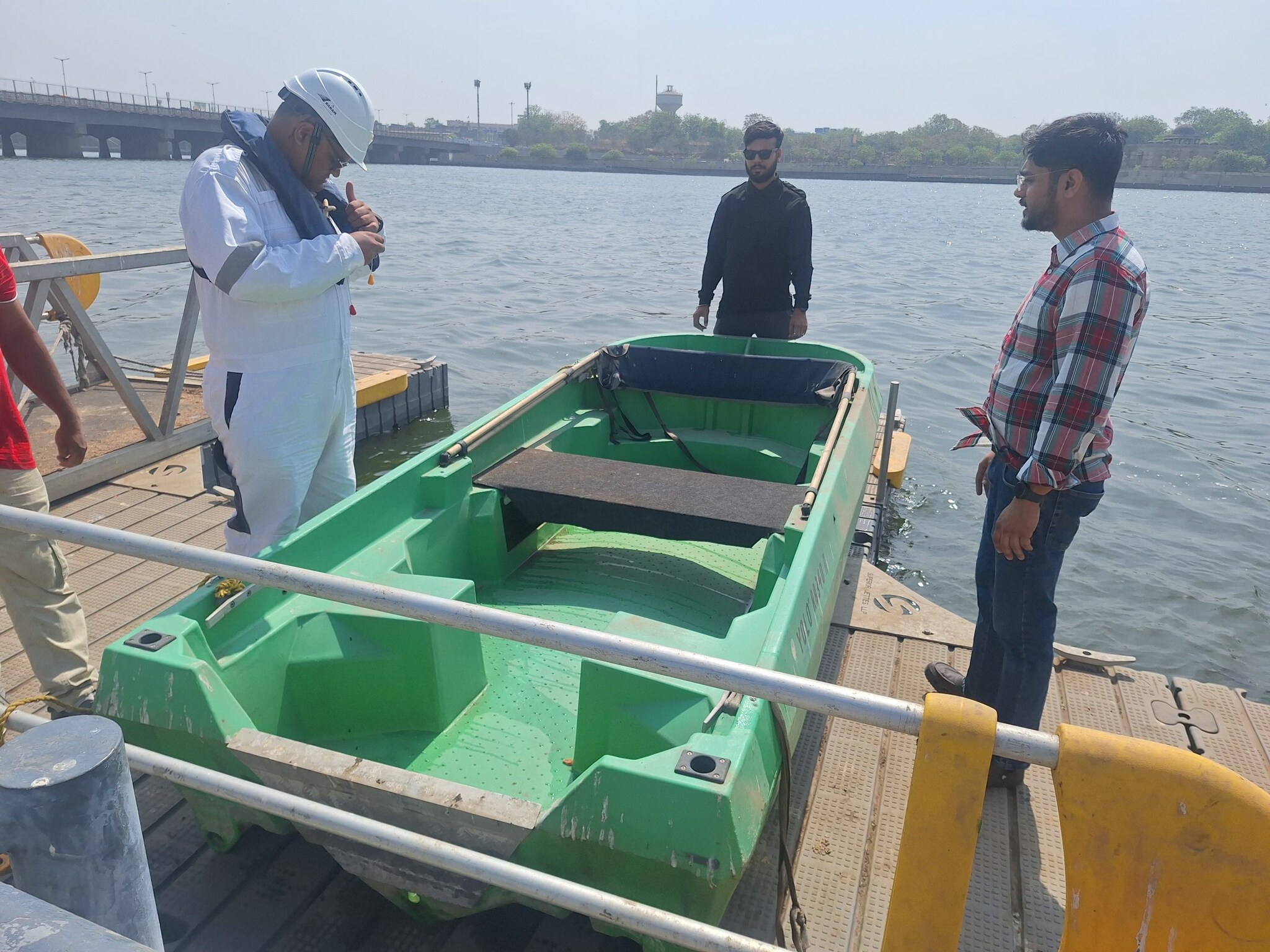 Boating service resumes on Ahmedabad Sabarmati Riverfront. Inspections started