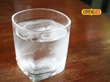 Cold water of the fridge
