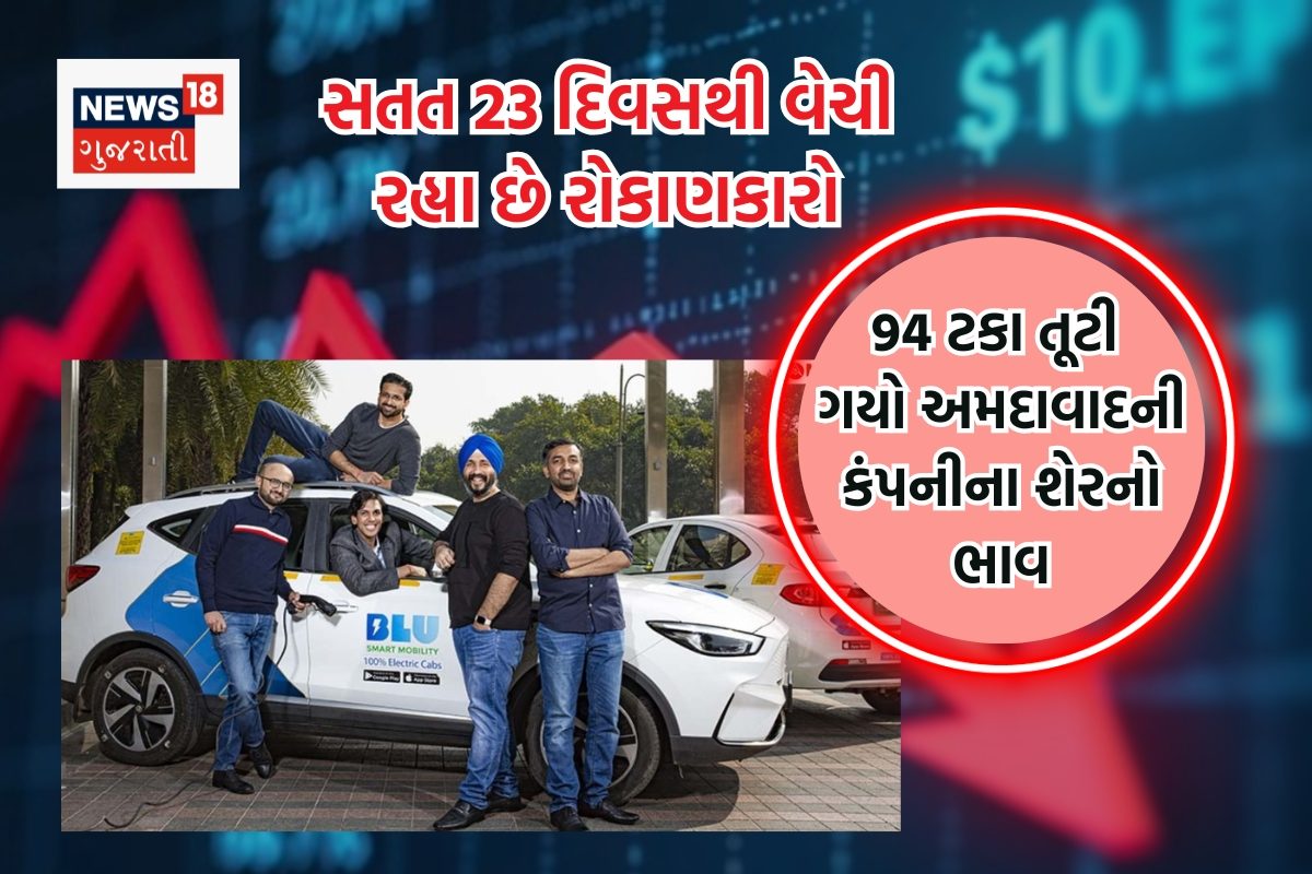 રોકાણકારો 23 દિવસથી કરી રહ્યા છે અંધાધૂંધ વેચાણ, અમદાવાદી કંપનીને ભારે નુકસાન