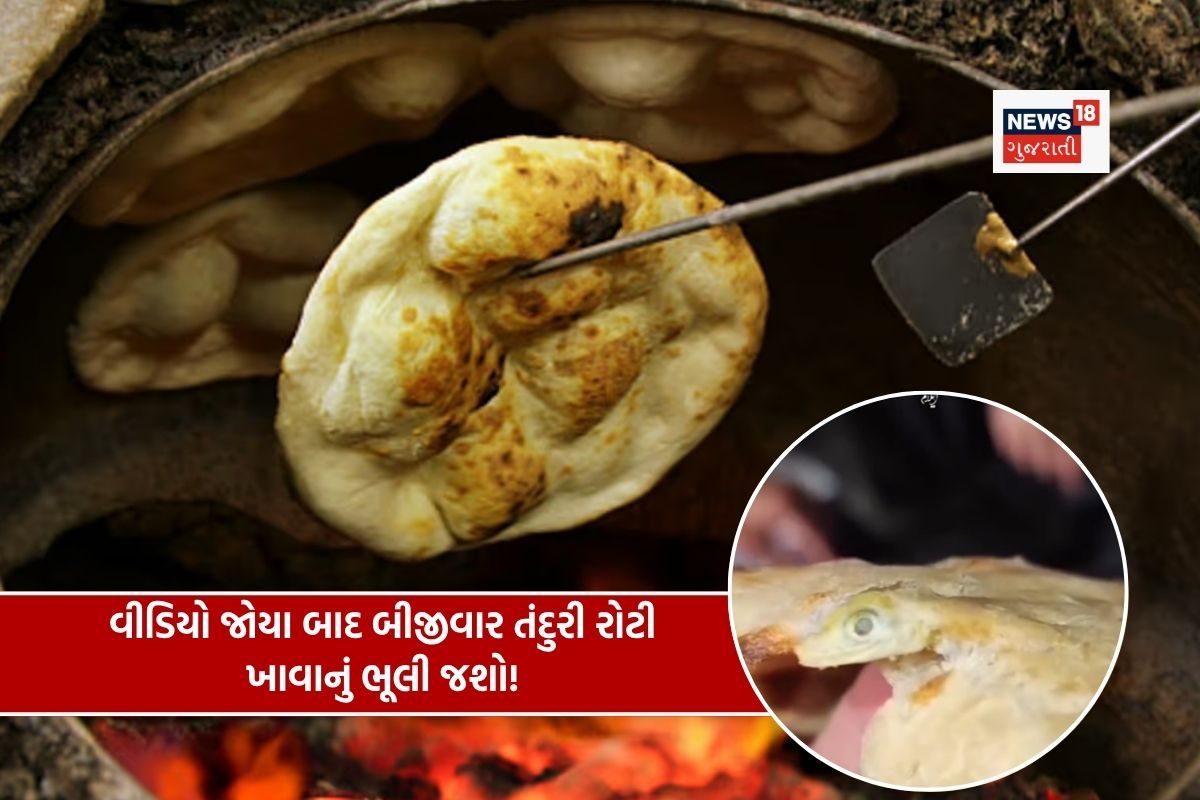 ઢાબા પર ઓર્ડર કરેલી તંદૂરી રોટીથી ચટકાવેલો દ્રશ્ય