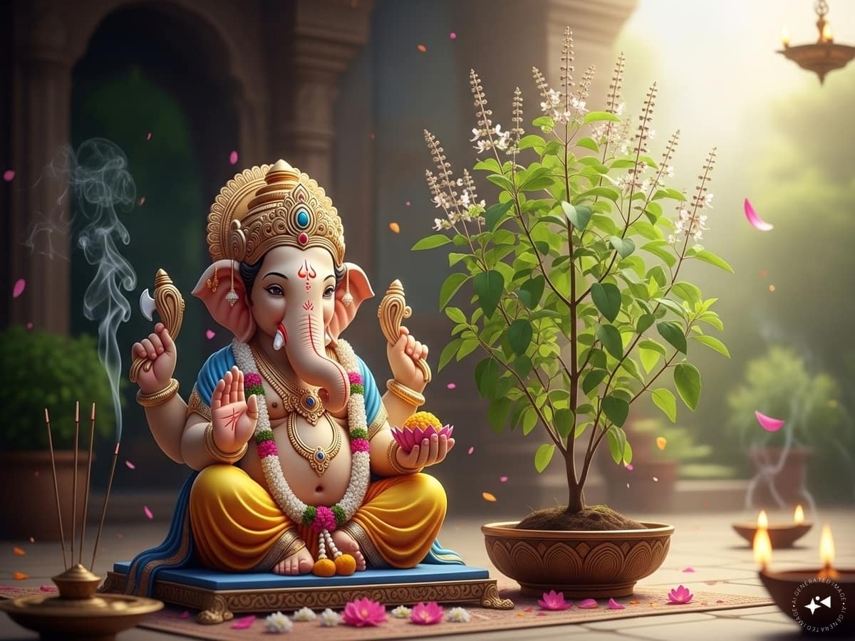 Ganesh Chaturthi: ગણેશજીની પૂજામાં તુલસીના પત્તાનો ઉપયોગ કેમ નથી થતો? શું છે અસલી કહાની - Ganesh Chaturthi: Why are Tulsi leaves not used in the worship of Ganesha? What is the real