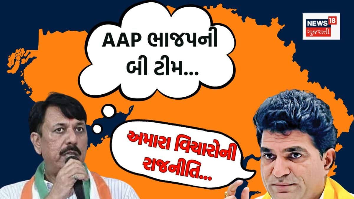 BJP Vs Congress Vs AAP Three-pronged battle in Gujarat local body ...