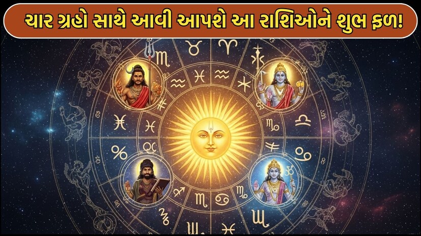 ચાર ગ્રહો સાથે આવી આપશે આ રાશિઓને શુભ ફળ!