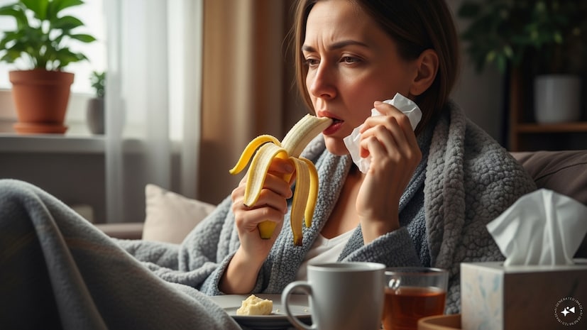 સફદરજંગ હોસ્પિટલના સિનિયર રેસિડેન્ટ ડૉ. દીપક સુમન સમજાવે છે કે કેળામાં વિટામિન B6 અને સારી માત્રામાં પોટેશિયમ હોય છે, જે શરીર માટે ખૂબ જ ફાયદાકારક છે. તબીબી વિજ્ઞાન પાસે એવા કોઈ પુરાવા નથી કે કેળા ખાવાથી શરદી થાય છે અથવા તે વધુ ખરાબ થાય છે. એ વાત સાચી છે કે જો કોઈને ઉધરસ કે કફની સમસ્યા હોય, તો કેળા ખાવાથી તે વધી શકે છે. જોકે, કેળા સીધા ઉધરસ અને શરદીને વધુ ખરાબ કરતા નથી. જોકે, એ વાત સાચી છે કે કબજિયાત ધરાવતા લોકોએ કેળા ટાળવા જોઈએ. સફદરજંગ હોસ્પિટલના સિનિયર રેસિડેન્ટ ડૉ. દીપક સુમન સમજાવે છે કે કેળામાં વિટામિન B6 અને સારી માત્રામાં પોટેશિયમ હોય છે, જે શરીર માટે ખૂબ જ ફાયદાકારક છે. તબીબી વિજ્ઞાન પાસે એવા કોઈ પુરાવા નથી કે કેળા ખાવાથી શરદી થાય છે અથવા તે વધુ ખરાબ થાય છે. એ વાત સાચી છે કે જો કોઈને ઉધરસ કે કફની સમસ્યા હોય, તો કેળા ખાવાથી તે વધી શકે છે. જોકે, કેળા સીધા ઉધરસ અને શરદીને વધુ ખરાબ કરતા નથી. જોકે, એ વાત સાચી છે કે કબજિયાત ધરાવતા લોકોએ કેળા ટાળવા જોઈએ.