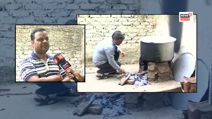 મેસમાં ગેસની સાથે એક ભાગમાં ચૂલો પણ બનાવી દેવામાં આવ્યો છે.