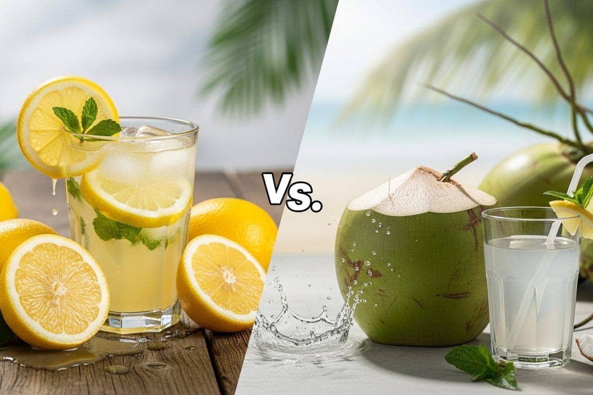 Coconut vs Lemon: ઉનાળાની કાળઝાળ ગરમીમાં નાળિયેર પાણી કે લીંબુ પાણી શું છે વધારે સારું? કયું ડ્રિંક છે વધુ ફાયદાકારક?
