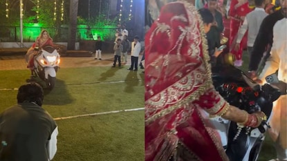 દુલ્હનની એન્ટ્રીનો વીડિયો વાયરલ (Image: X@MLA_jnm5050)