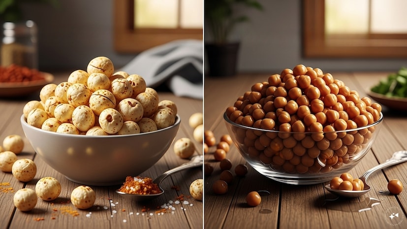 Health Tips Roasted Makhana vs Soaked Chana Which is More Healthy Breakfast