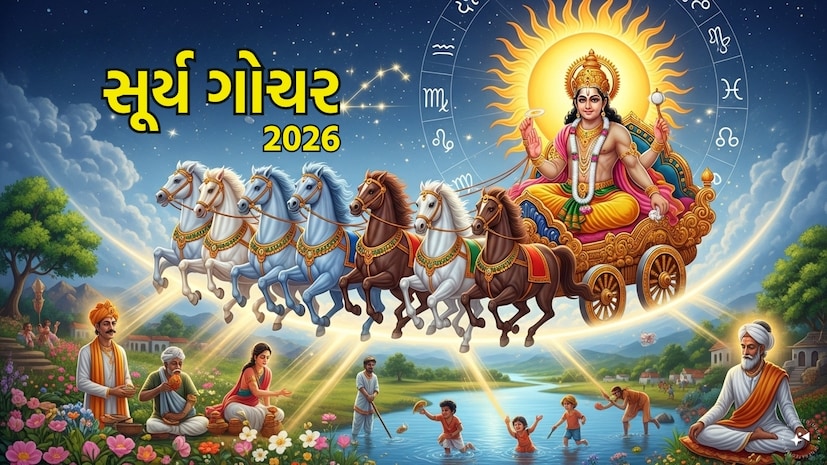 Sun in Pisces 2026: 15 માર્ચ, 2026 ના રોજ બપોરે 12:41 વાગ્યે સૂર્ય મીન રાશિમાં પ્રવેશ કર્યો. જ્યોતિષશાસ્ત્રમાં, સૂર્યના રાશિ પરિવર્તનને એક મહત્વપૂર્ણ ખગોળીય અને આધ્યાત્મિક ઘટના માનવામાં આવે છે. સૂર્ય ભાવના, ઊર્જા, નેતૃત્વ અને જીવનશક્તિનું પ્રતિનિધિત્વ કરે છે, જ્યારે મીન રાશિ સંવેદનશીલતા, આધ્યાત્મિકતા, કલ્પના અને લાગણીઓ સાથે સંકળાયેલી છે. તેથી, મીન રાશિમાં સૂર્યનો પ્રવેશ ઘણી રાશિઓના જીવનમાં પરિવર્તન અને નવી તકો લાવી શકે છે. આ સમય વૃષભ, તુલા અને મકર રાશિ માટે ખાસ કરીને મહત્વપૂર્ણ રહેશે.