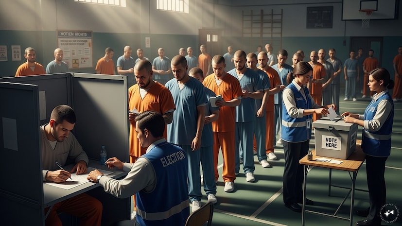 કેદીઓને મતદાન કરવાનો અધિકાર ક્યાં છે? : ઘણા લોકશાહી દેશો કેદીઓને ચૂંટણીમાં ભાગ લેવાની મંજૂરી આપે છે. નોર્વે, સ્વીડન, ડેનમાર્ક, ફિનલેન્ડ, આયર્લેન્ડ, સ્વિટ્ઝર્લૅન્ડ, સ્પેન અને ચેક રિપબ્લિક જેવા ઘણા યુરોપિયન દેશો કેદીઓને મતદાન કરવાથી પ્રતિબંધિત કરતા નથી. તેવી જ રીતે, કેનેડા, દક્ષિણ આફ્રિકા, ઇઝરાયલ અને પાકિસ્તાન જેવા દેશો પણ કેદીઓને મતદાનનો અધિકાર આપે છે.