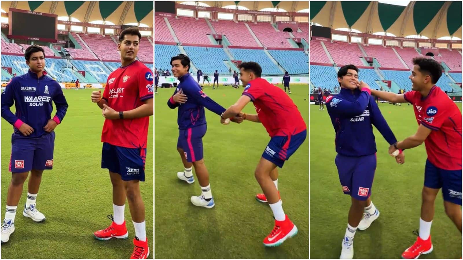 "અરે કપડાં ફાટી જશે ભાઈ," 14 વર્ષના વૈભવ સૂર્યવંશીનું અર્શિન કુલકર્ણીએ કર્યું રેગિંગ? જુઓ VIDEO