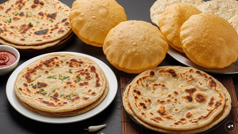 રોટલી, પૂરી કે પરોઠા? જાણો કઈ વાનગી પચતા કેટલો સમય લાગે-Roti Puri or ...