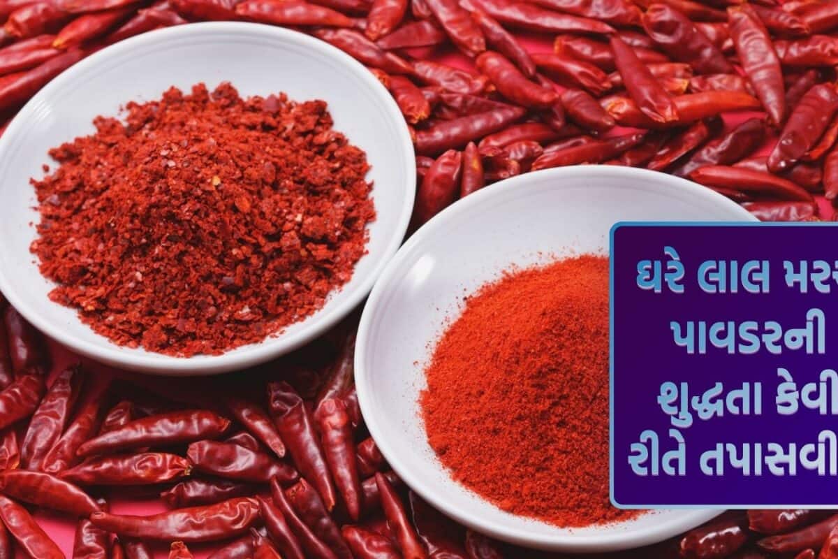 Kitchen tips: તમારો લાલ મરચા પાવડર અસલી છે કે નકલી? ઘરે 1 મિનિટમાં ખબર પડી જશે, આ રીતે કરો ક્વોલિટી ટેસ્ટ