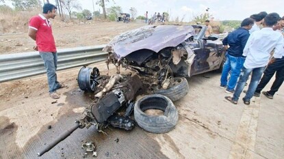 BMWનો ભયાનક અકસ્માત