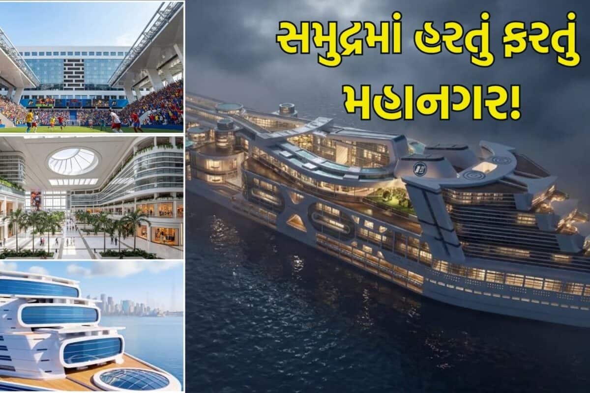 1.3km લંબાઈ અને 80,000 લોકોની ક્ષમતા, હોસ્પિટલથી માંડીને એરપોર્ટ સુધી બધુ જ શિપ પર, સમુદ્ર પર બનશે તરતું શહેર?