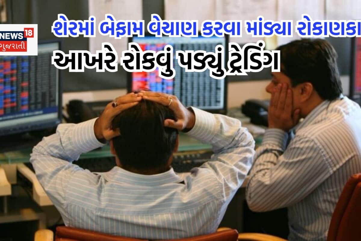 28,000 કરોડ રૂપિયાની કંપનીમાં રોકાણકારો કરવા લાગ્યા અંધાધૂંધ વેચાણ, રોકવું પડ્યું ટ્રેડિંગ