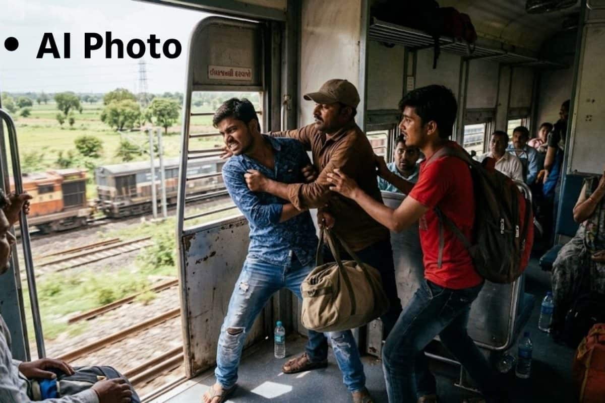 Fight in Train: ટ્રેનમાં દરવાજા પાસે બેસવા મુદ્દે મારામારીમાં આફ્રિકન યુવકનું મોત, સુરત રેલવે પોલીસની તપાસ શરૂ
