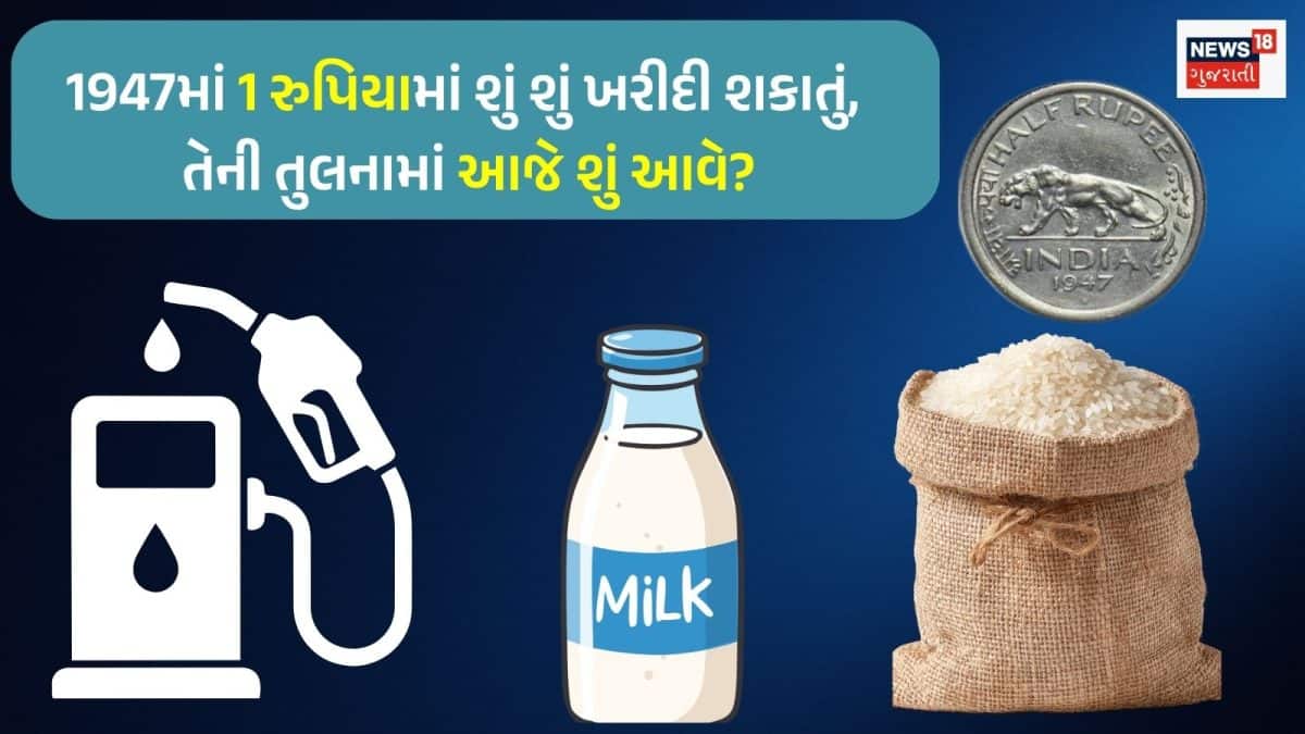 1947માં 1 રૂપિયાની તાકાત: આજે 16,000 રૂપિયા જેટલી