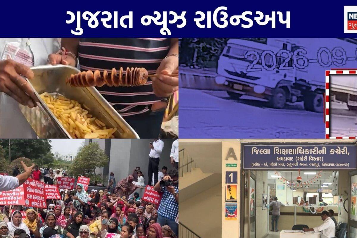 Gujarat News Live: રાજ્યમાં સ્વાઈન ફ્લૂનો ફૂંફાડો | ટ્રક નીચે યુવકે પડતું મૂક્યું | અન્ય સમાચાર