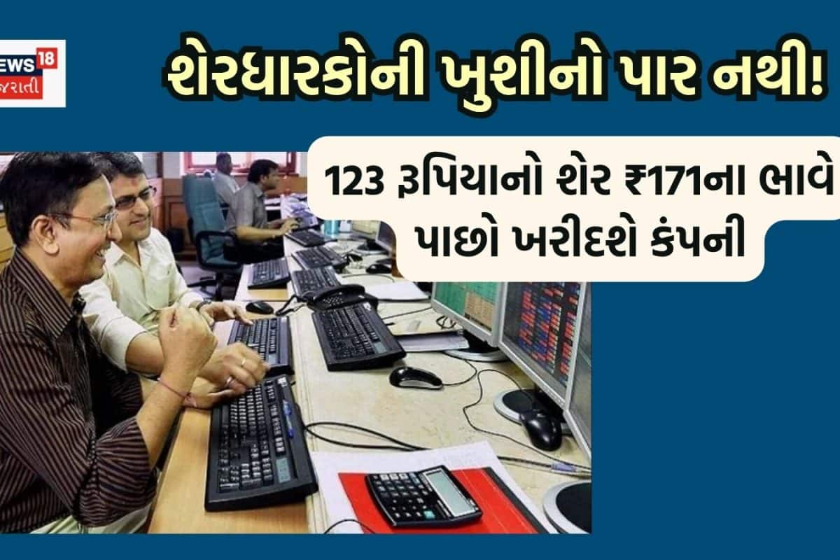 Share Buyback: 123 રૂપિયાનો શેર ₹171ના ભાવે પાછો ખરીદશે કંપની! ગેરેન્ટેડ કમાણી પાક્કી