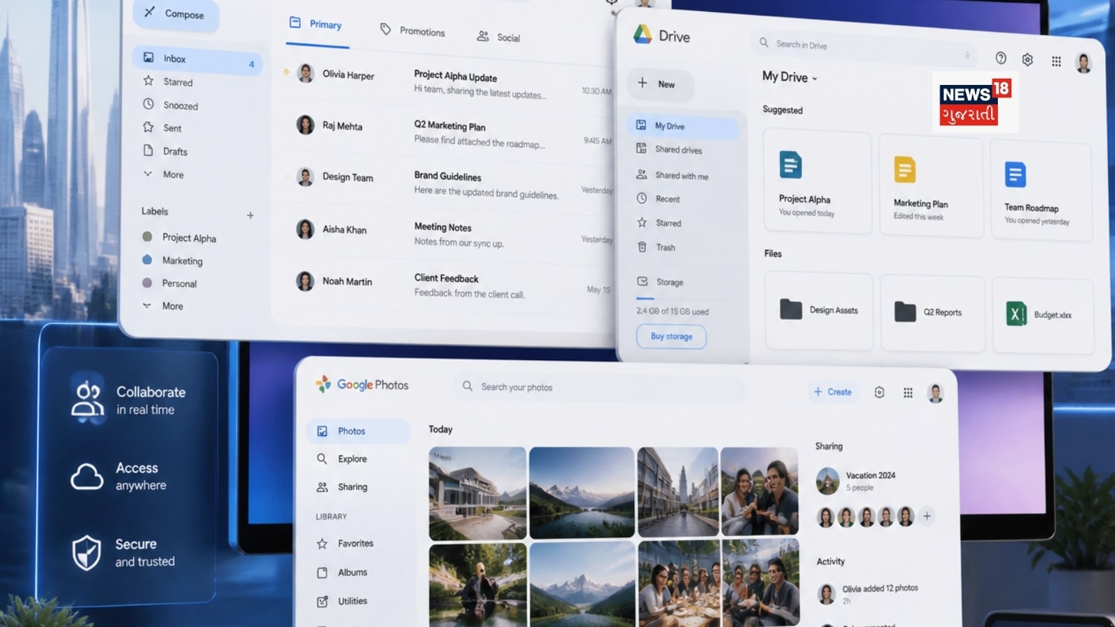 Googlely Gmail, Google Drive, Photos વાપરો છો? સાચવજો! Google એ બદલી પ્રાઈવસી ...