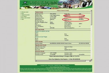 ڈپارٹمنٹ نے دھونی کی ہمر کا اسكارپيو کار بتا کر رجسٹریشن کر دیا جس سے محکمہ کو تقریبا تین لاکھ 43 ہزار روپے کا نقصان ہوا ہے ۔ جھارکھنڈ کے ٹرانسپورٹ ڈپارٹمنٹ نے ویب سائٹ پر بھی دھونی کی گاڑی کا رجسٹریشن پیپر اپ لوڈ کیاہے ، جس میں کئی معلومات غلط دی گئی ہیں ۔ اتنا ہی نہیں کئی کالم خالی بھی چھوڑے دئے گئے ہیں ۔ ڈپارٹمنٹ نے دھونی کی ہمر کا اسكارپيو کار بتا کر رجسٹریشن کر دیا جس سے محکمہ کو تقریبا تین لاکھ 43 ہزار روپے کا نقصان ہوا ہے ۔ جھارکھنڈ کے ٹرانسپورٹ ڈپارٹمنٹ نے ویب سائٹ پر بھی دھونی کی گاڑی کا رجسٹریشن پیپر اپ لوڈ کیاہے ، جس میں کئی معلومات غلط دی گئی ہیں ۔ اتنا ہی نہیں کئی کالم خالی بھی چھوڑے دئے گئے ہیں ۔