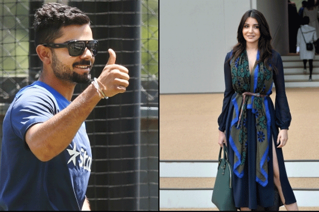  <br />وراٹ کوہلی اور انوشکا شرما ۔