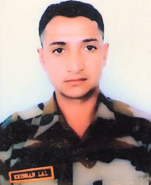 شہید جوان کرشنا لال کی فائل فوٹو(تصویر: اے این آئی)۔