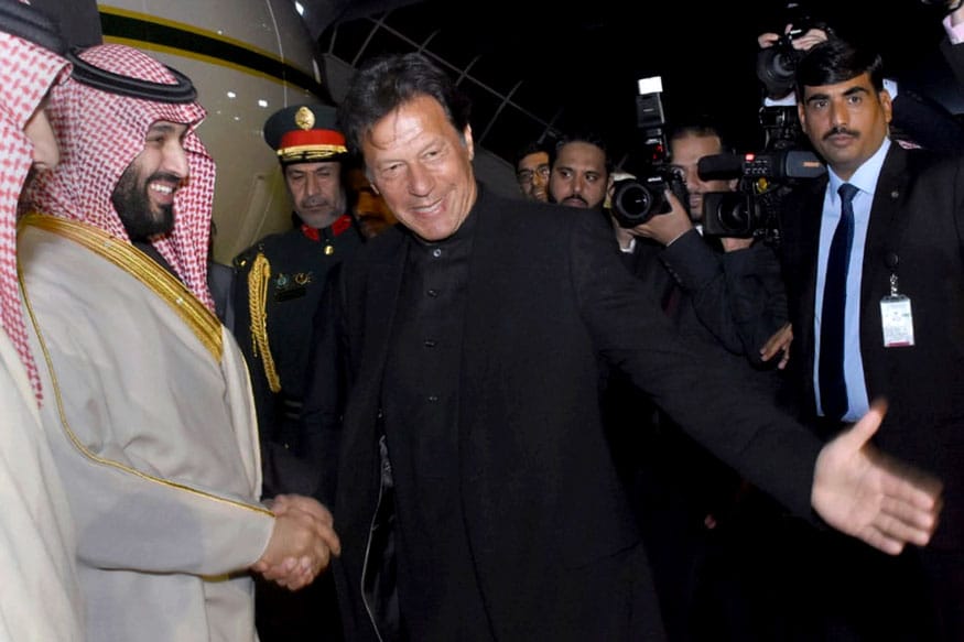عمران خان اور سعودی عرب کے شہزادے محمد بن سلمان کی فائل تصویر