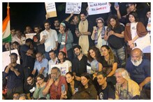 جے این یو حملے کے خلاف بالی ووڈ ستاروں اور طلبہ کا احتجاجی مظاہرہ: دیکھیں تصویریں