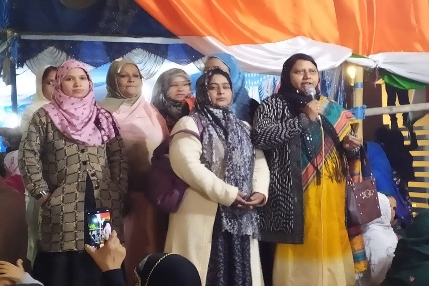 رانچی میں دہلی کے شاہین باغ کے طرز پر سی اے اے ۔ این آر سی اور این پی آر کے خلاف احتجاج۔(تصویر:نوشادعالم)۔