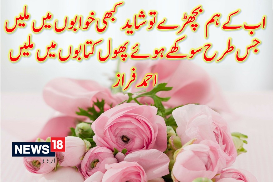 News18 Urdu - ویلنٹائن ڈےاسپیشل :اجالے اپنی یادوں کے ہمارے ساتھ رہنے  دو۔۔۔منتخب اشعار یہاں پڑھیں– Urdu News