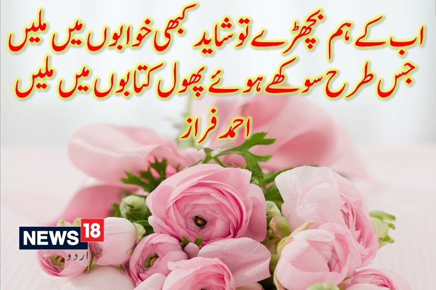 News18 Urdu - ویلنٹائن ڈےاسپیشل :اجالے اپنی یادوں کے ہمارے ساتھ رہنے دو۔۔۔منتخب اشعار یہاں پڑھیں– Urdu News