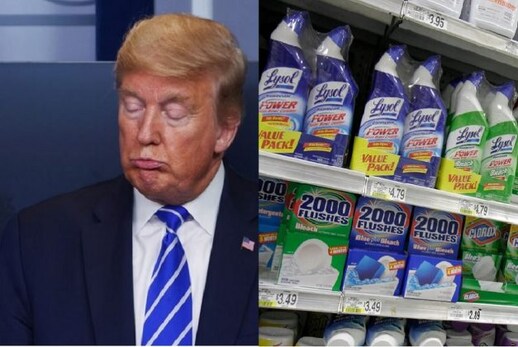 ٹرمپ کی اس صلاح پرdettol اور lysol بنانے والی کمپنی کا انتباہ، کہا۔ یہ نہ پئیں صحت کیلئے خطرناک، ہوسکتی ہے موت ٹرمپ کی اس صلاح پرdettol اور lysol بنانے والی کمپنی کا انتباہ، کہا۔ یہ نہ پئیں صحت کیلئے خطرناک، ہوسکتی ہے موت